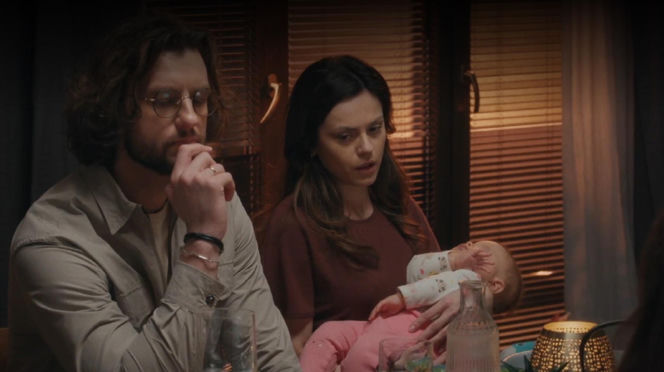 M jak miłość odc. 1929. Kasia (Paulina Lasota), Mariusz (Mateusz Mosiewicz)