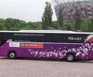 Autokar polskiej reprezentacji na Euro 2012