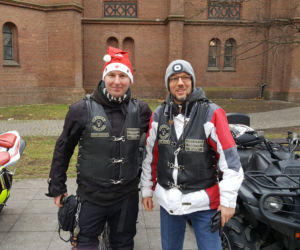 Bydgoscy motomikołaje odwiedzili chore maluchy