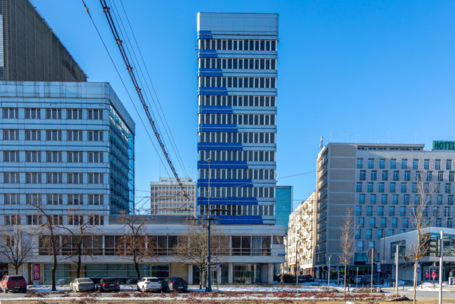 Biurowiec PKO na rogu Marszałkowskiej i Nowogrodzkiej w Warszawie