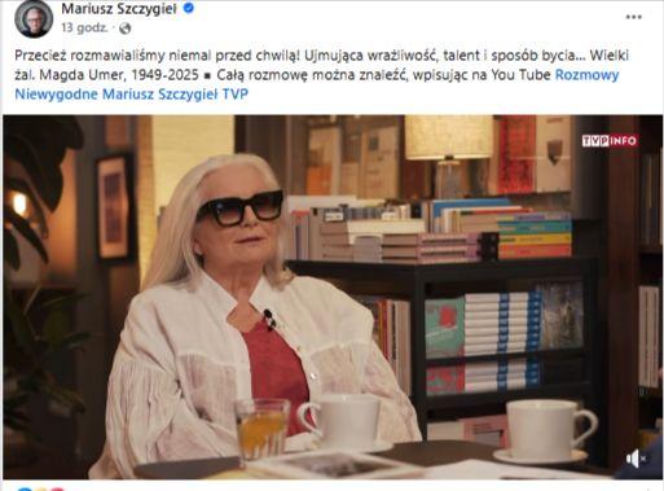 Magda Umer żegnana przez świat artystyczny