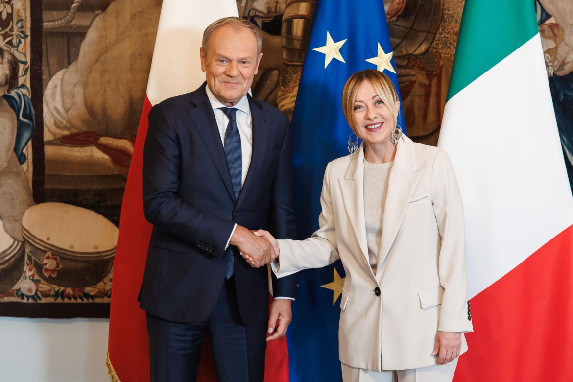 Donald Tusk spotkał się z Giorgią Meloni