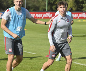 Reprezentacja Polski trenuje przed meczem Polska - Rumunia