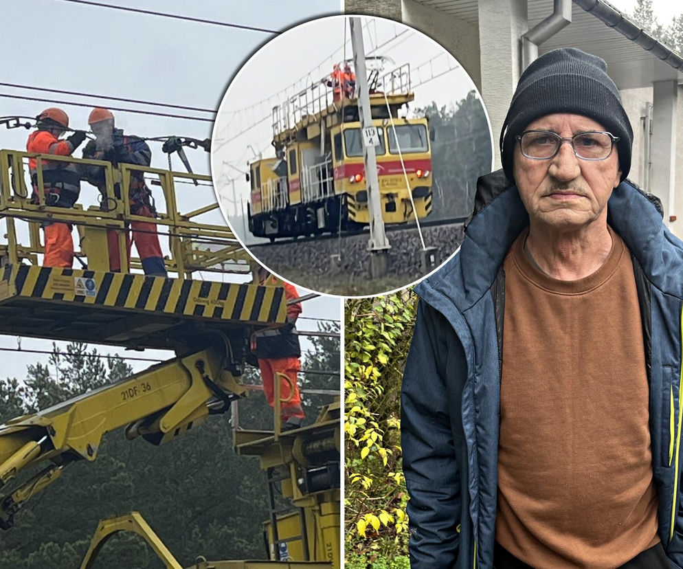 Uszkodzona trakcja i wybita szyba w pociągu. Służby badają tajemnicze zdarzenie