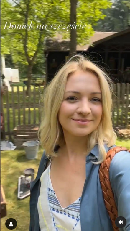 Domek na szczęście. Barbara Kurdej-Szatan (Marianna) na planie