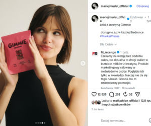 Maciej Musiał rusza z własną marką. Jego żelki z kreatyną trafiły do Biedronki
