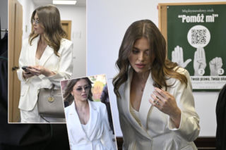 Opozda w bieli na rozwodzie. Wyglądała jak zbuntowana panna młoda!