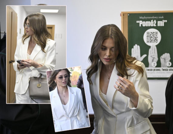 Opozda w bieli na rozwodzie. Wyglądała jak zbuntowana panna młoda!