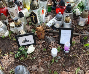 Miejsce wypadku Łukasza Litewki