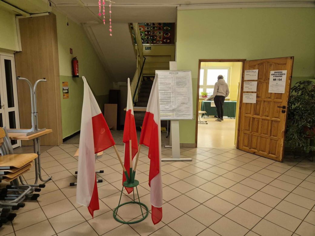 Lokal wyborczy w Krakowie