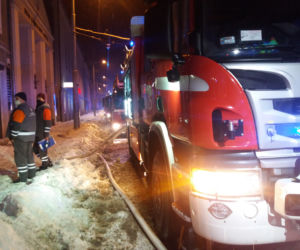 Pożar mieszkania na Wybickiego w Grudziądzu