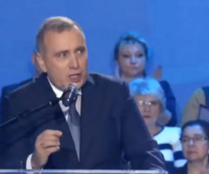 Grzegorz Schetyna na konwencji PO