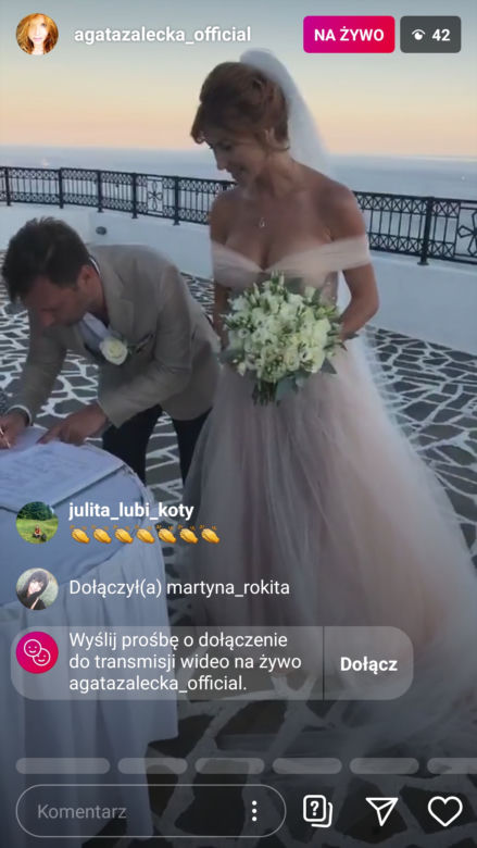 Agata Załęcka wyszła za mąż na greckiej wyspie