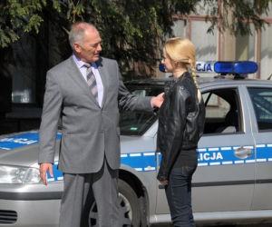 Pierwsza miłość. Sabina (Urszula Dębska), Karol Weksler (Karol Strasburger)