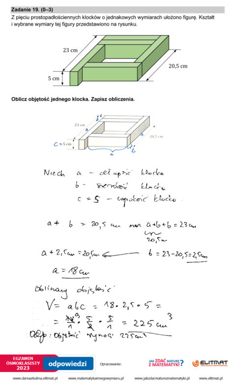 Egzamin ósmoklasisty 2023: matematyka. Zadania, arkusze CKE i odpowiedzi z matematyki [24.05.2023]
