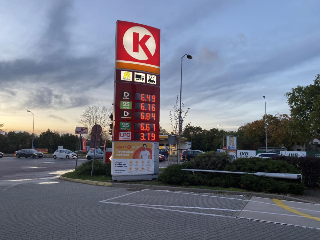  Ceny paliwa w październiku 2023 w Zielonej Górze 