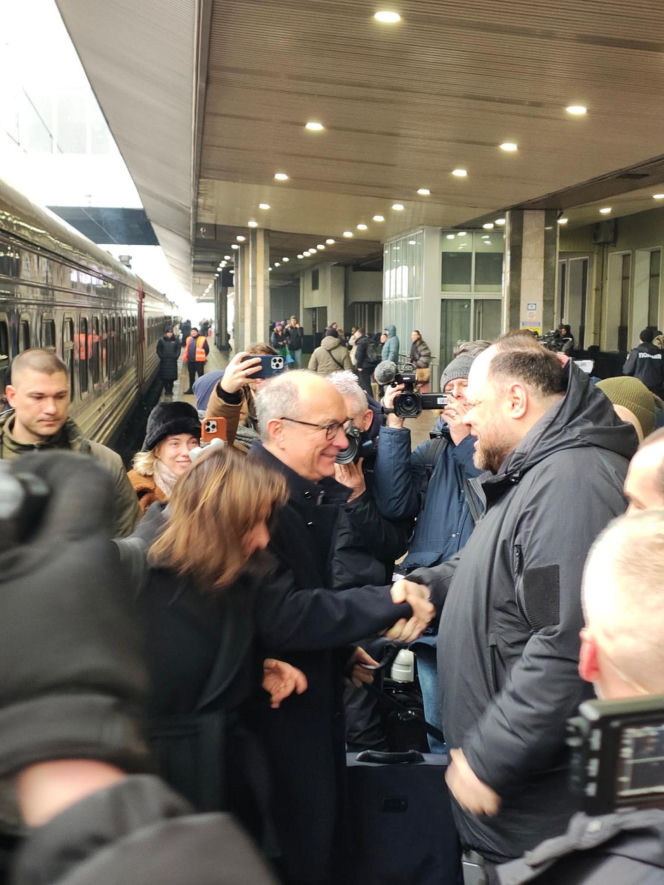 Szef Rady Najwyższej Ukrainy wita marszałka