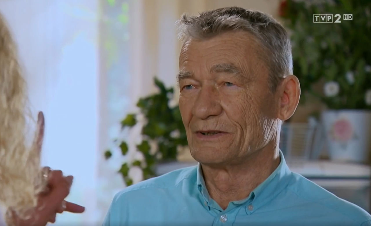 Barwy szczęścia, odcinek 2518: Stefan (Krzysztof Kiersznowski), Żabcia (Hanna Klepacka)