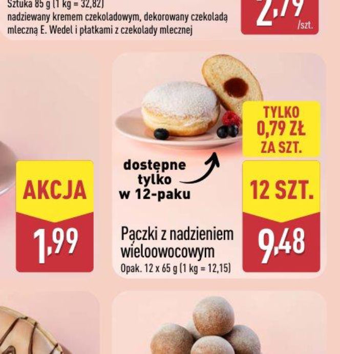Ceny pączków ALDI 2024. Ile kosztują pączki w ALDI na Tłusty Czwartek?