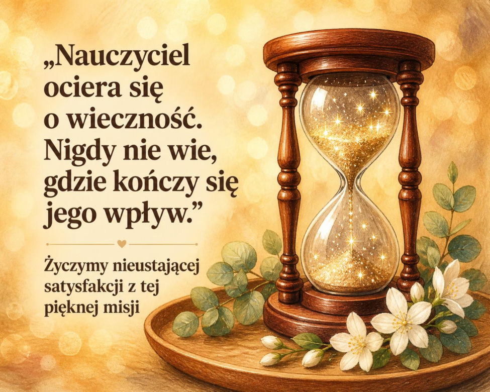 Kartka z życzeniami na Dzień Nauczyciela