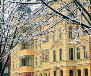 Pierwszy śnieg w Szczecinie