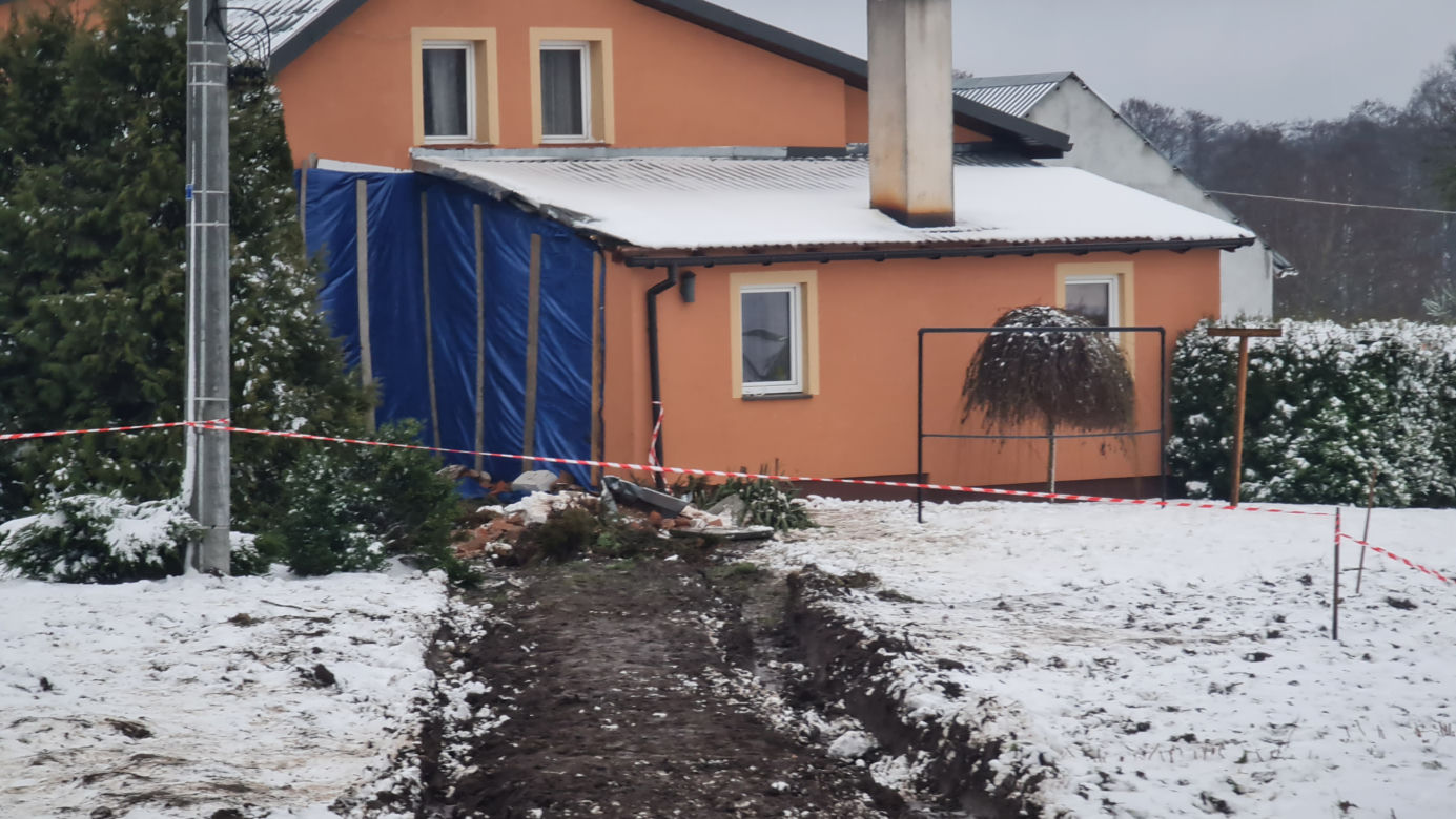 Tir wjechał nam do domu