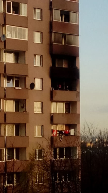 Kraków: Groźny pożar w bloku