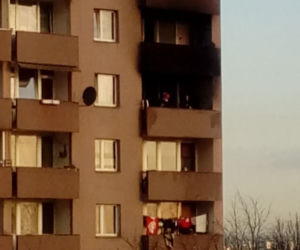 Kraków: Groźny pożar w bloku