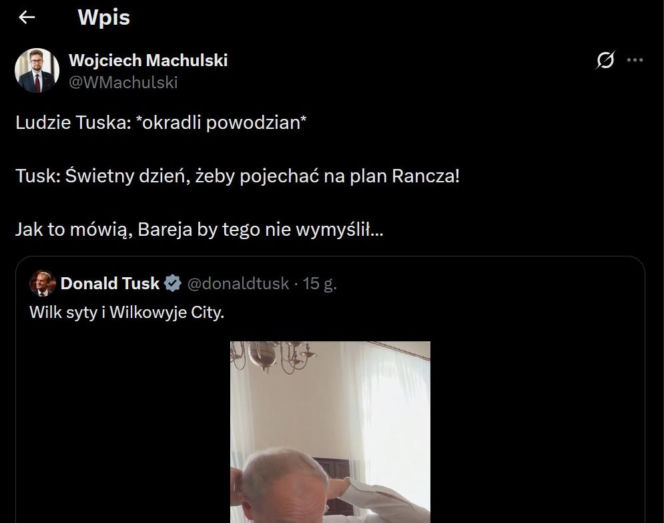 Politycy reagują na występ Tuska w "Ranczu"