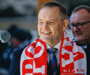 Karol Nawrocki wziął udział w Patriotycznej Pielgrzymce Kibiców na Jasnej Górze