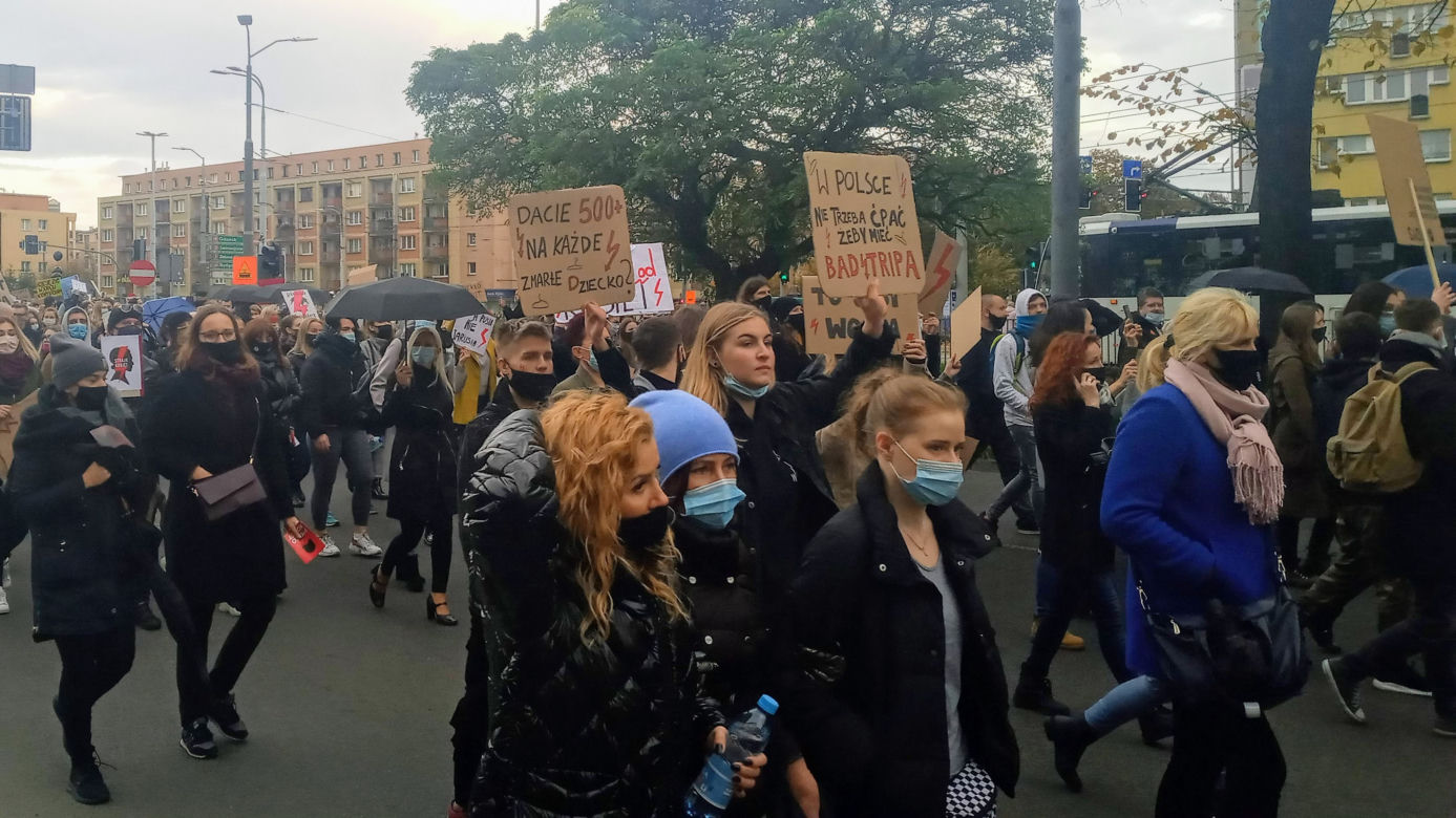 Protest kobiet w Szczecinie - 28.10.2020