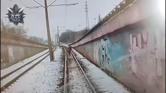 Obraziła się na motorniczego i zablokowała ruch! "Usiadła na torach, wstała i zaczęła iść przed tramwajem"