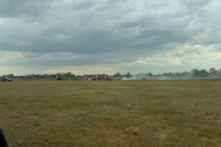Wypadek wiatrakowca w Baranowie (14.05.2026)