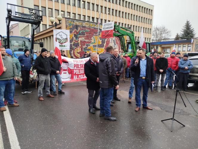Rolnicy z regionu Siedleckiego protestowali w Siedlcach