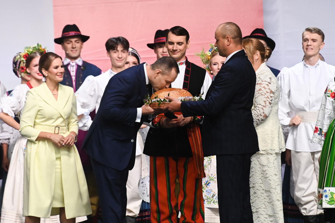 Marta Nawrocka na Dożynkach Prezydenkich