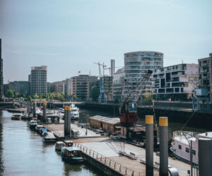 HafenCity i Speicherstadt w Hamburgu