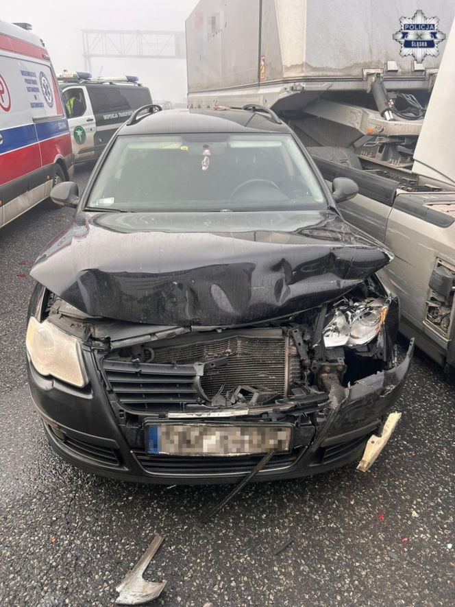 Karambol na autostradzie A4. Zderzyło się 7 samochodów