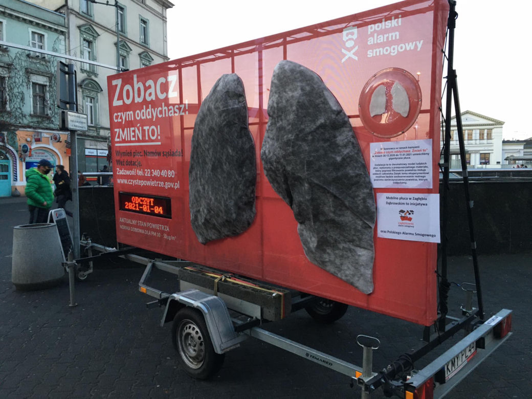 Tym oddychasz w Zagłębiu i na Śląsku. Po tygodniu sosnowieckie płuca są czarne