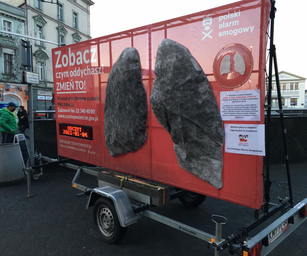 Tym oddychasz w Zagłębiu i na Śląsku. Po tygodniu sosnowieckie płuca są czarne