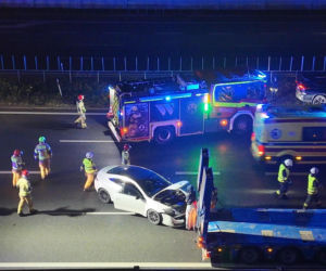 Wypadek na trasie S2.