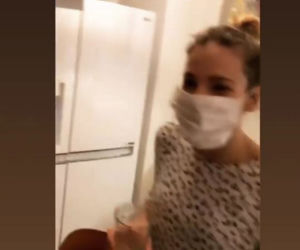Urodzinowi goście Olgi Frycz w maskach, Co się stało?