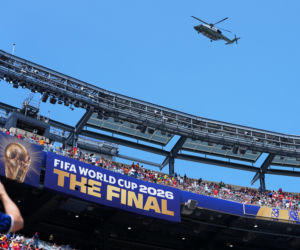 Donald Trump na stadionie podczas finału Mistrzostw Świata FIFA 2026