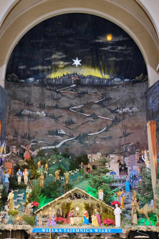 Szopka ojców franciszkanów w Katowicach Panewnikach