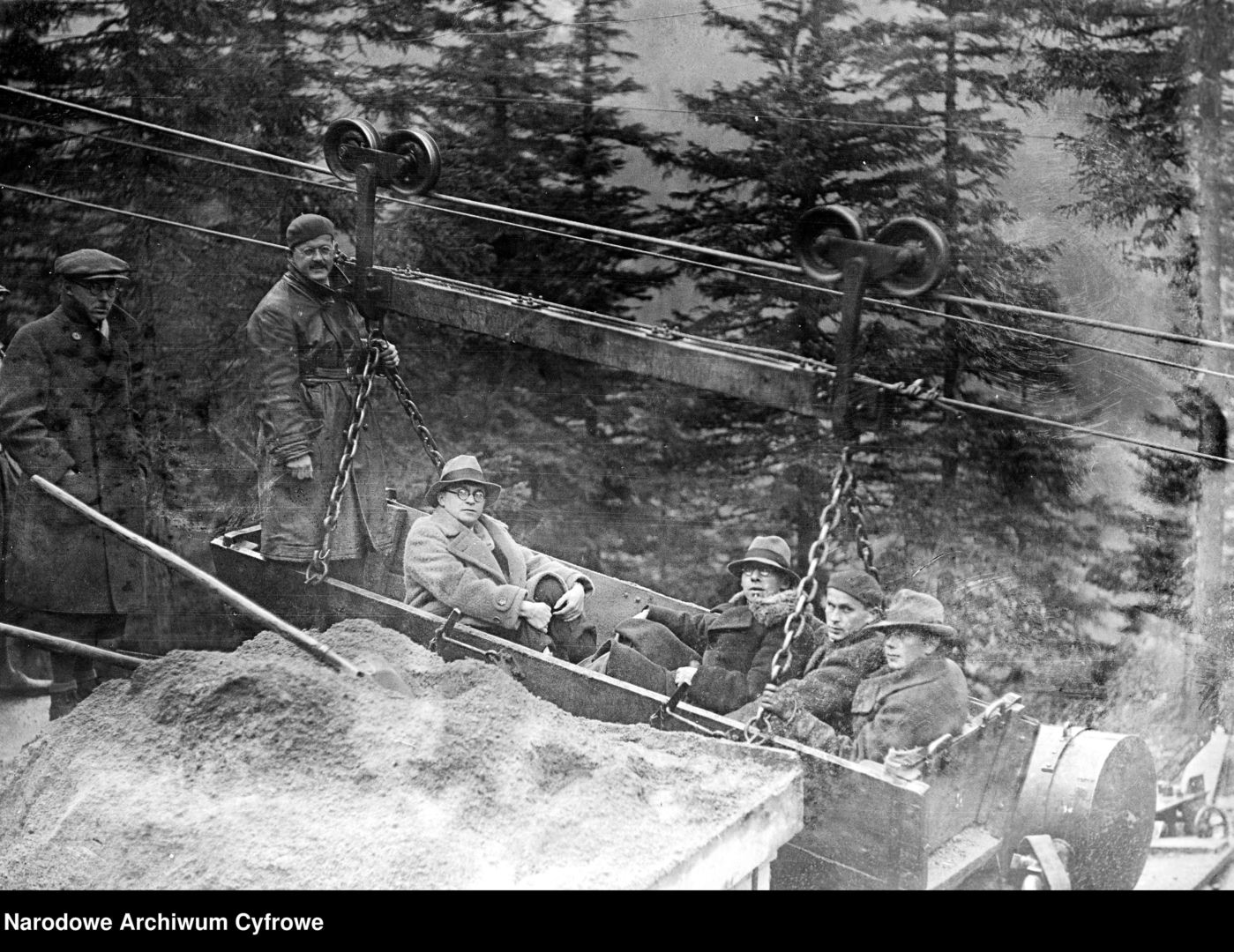Budowa kolejki na Kasprowy Wierch, rok 1935