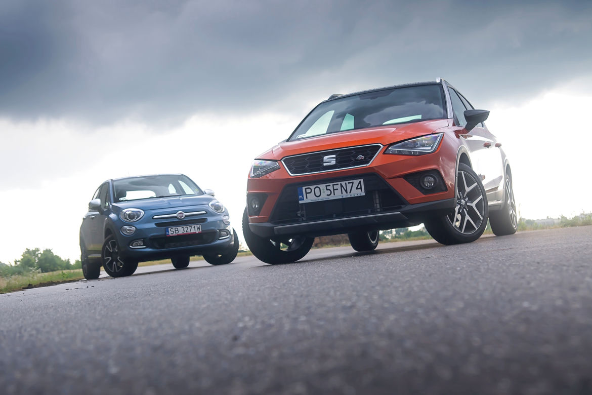 Fiat 500X Mirror 1.4 MultiAir 140 KM vs. Seat Arona 1.5 TSI 150 KM FR