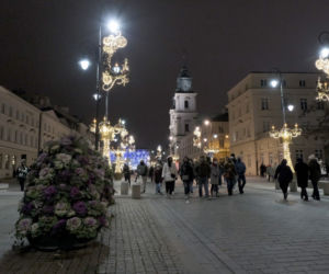 W Mikołajki nie ma epidemii? Tłumy oglądały świąteczne dekoracje