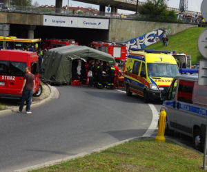 Wypadek autobusu w Warszawie