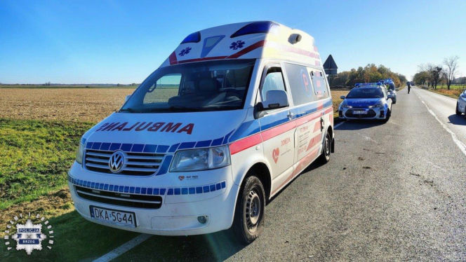 Uciekał skradzioną karetką i potrącił policjantkę. Padły strzały!