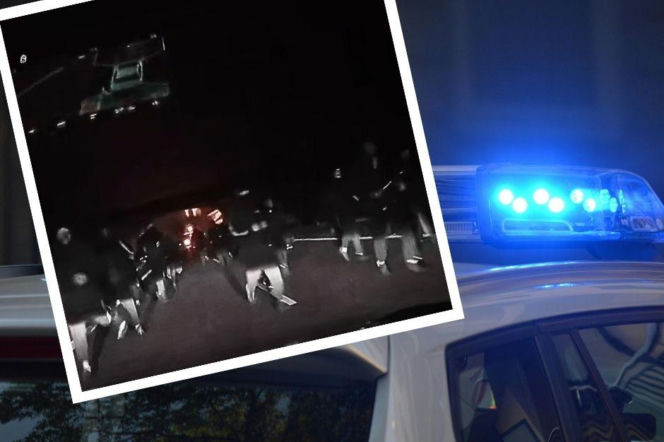 Bitwa kiboli na środku drogi S8. Napadli na autokar. Szokujące nagranie [WIDEO]