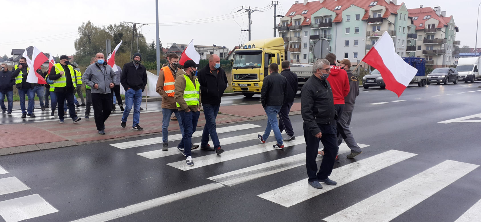 Protest rolników w Iławie 21.10.2020